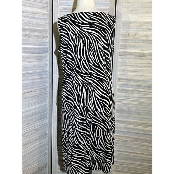 Susan Graver SP Animal Stripe Dress - Picture 13 of 13